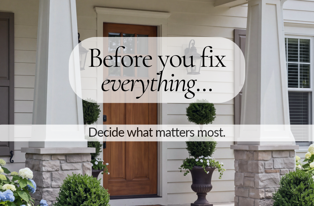 Before you fix everything, decide what matters most.