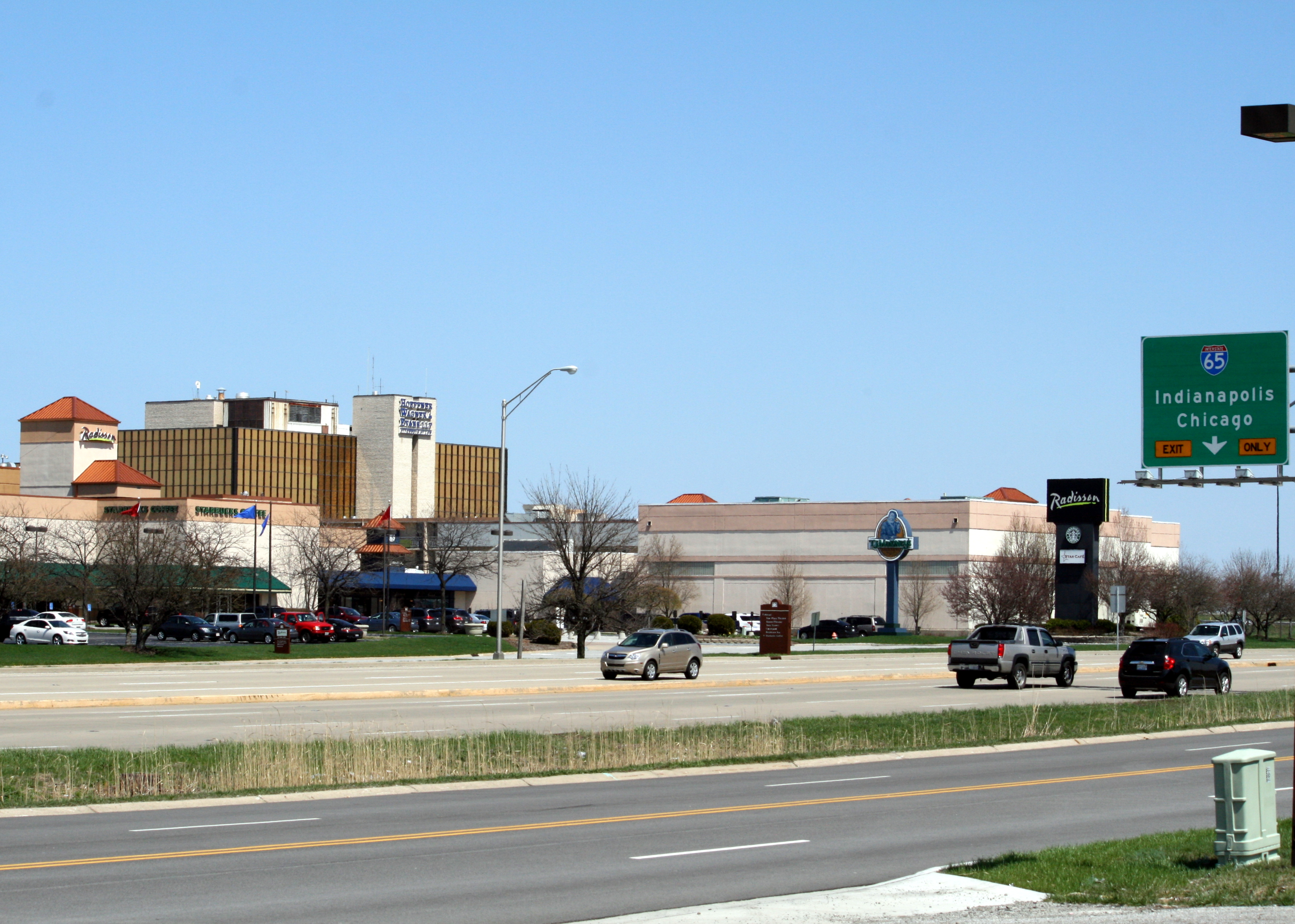 Actual view of Merrillville near US 30 and Interstate 65