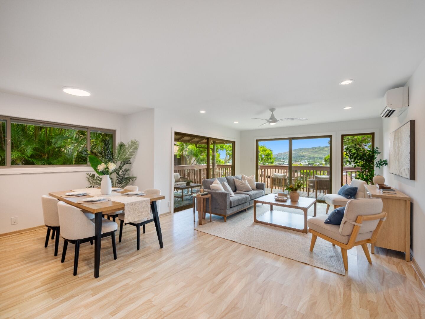 Wraparound lanai with Enchanted Lake views at 995 Akipohe Place #3A