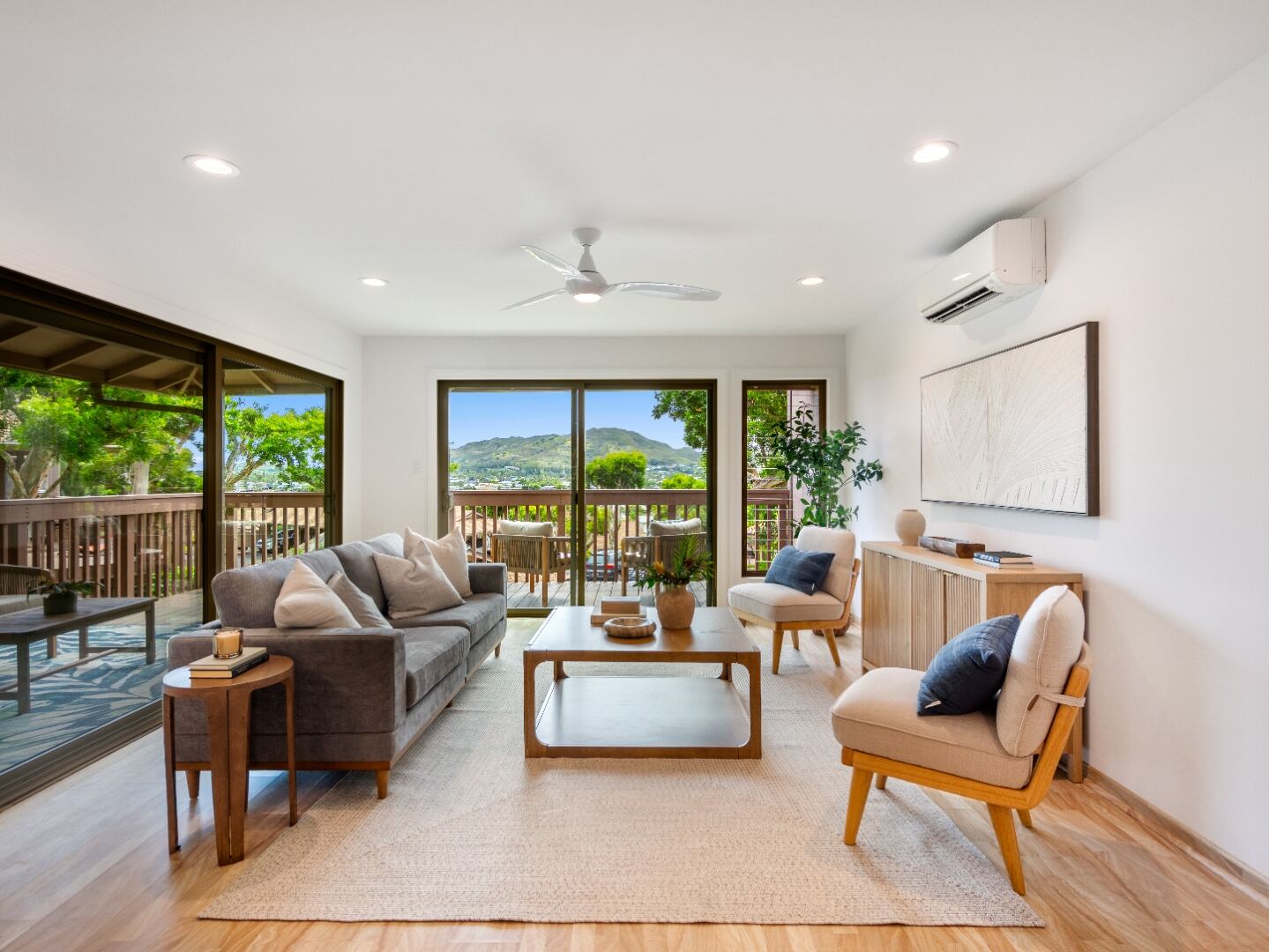 Wide living room