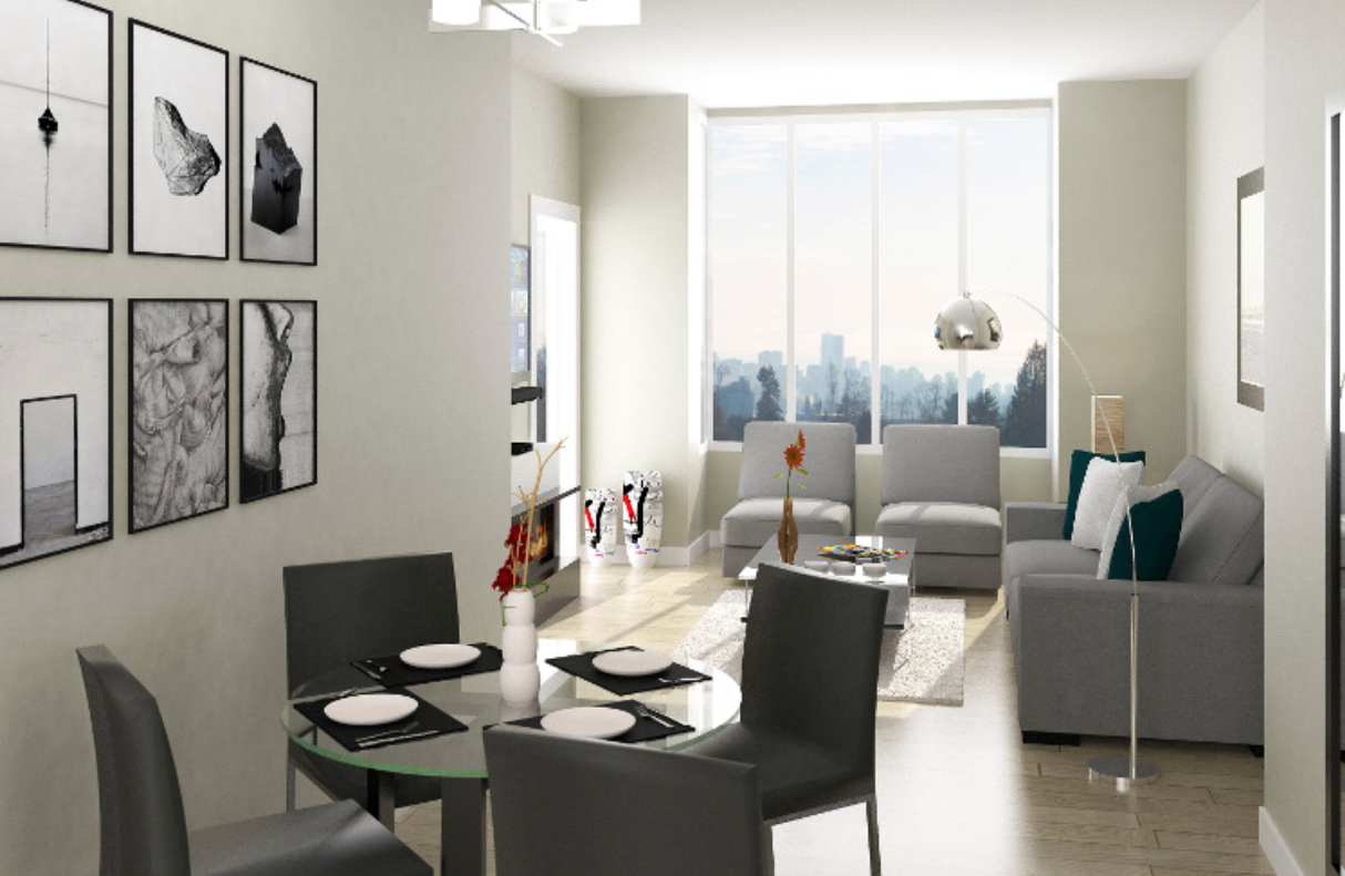 Living Room in Tatlow Homes Presale - North Vancouver