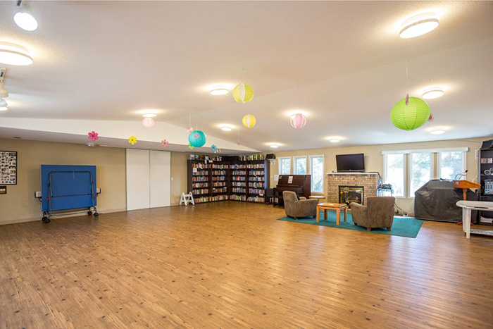 rec room in the club house at Crystal Springs Manufactured Home Park