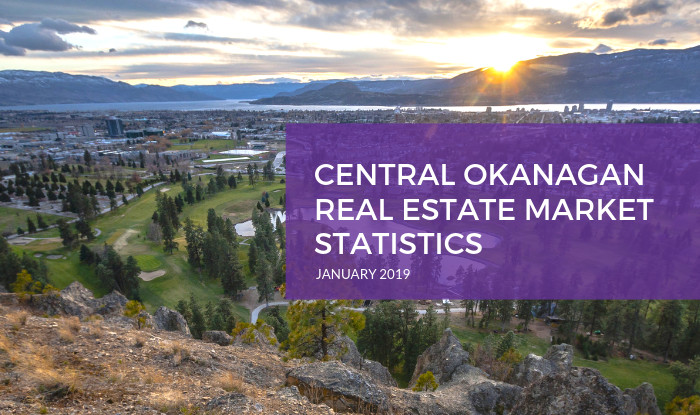 Central Okanagan Real Estate Market Statistics January 2019 Title Image